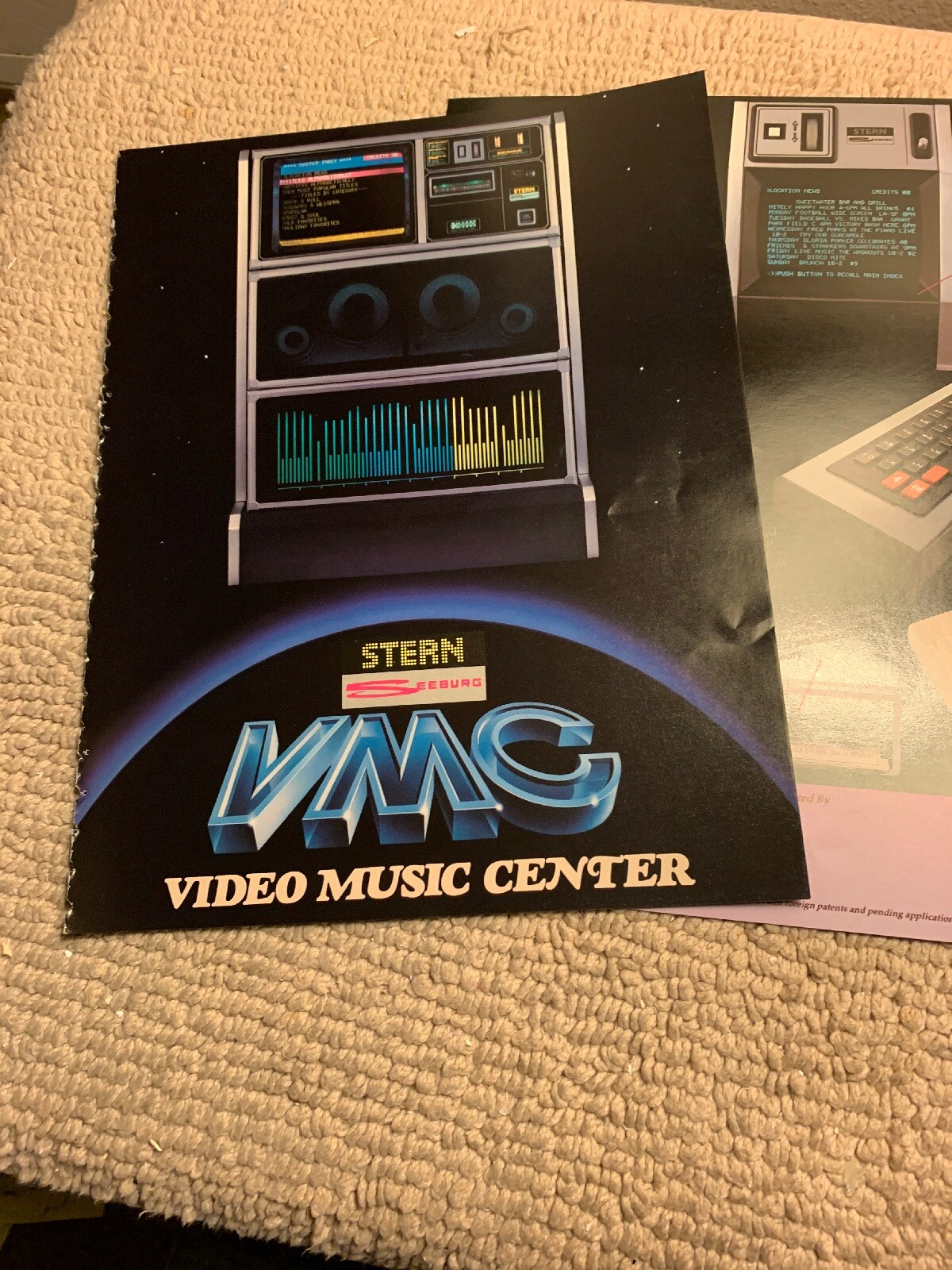 original 11-8 1/4” Stern Seeburg VMG Jukebox FLYER