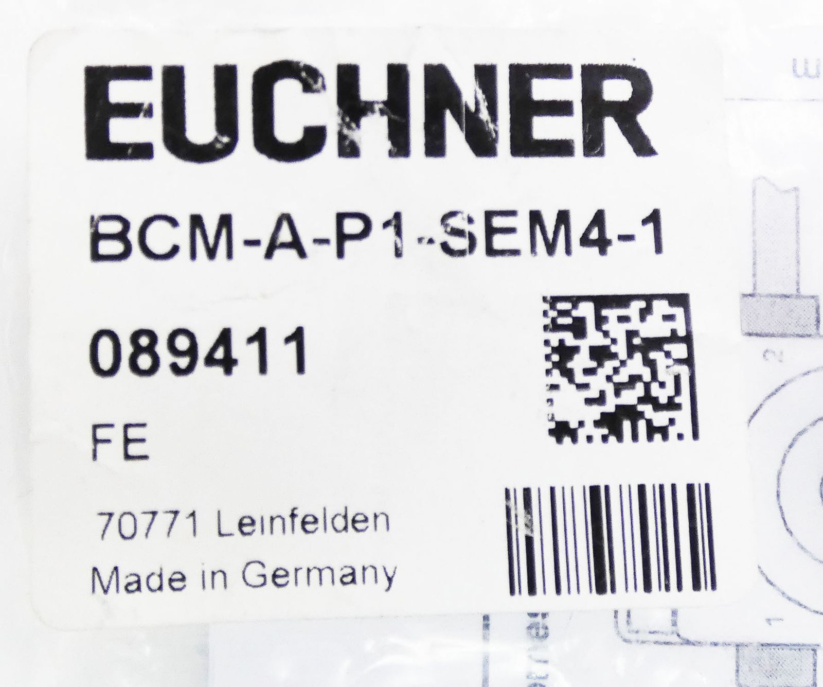 Euchner BCM-A-P1-SEM4-1 089411 Bus Coupling Module -Unused-