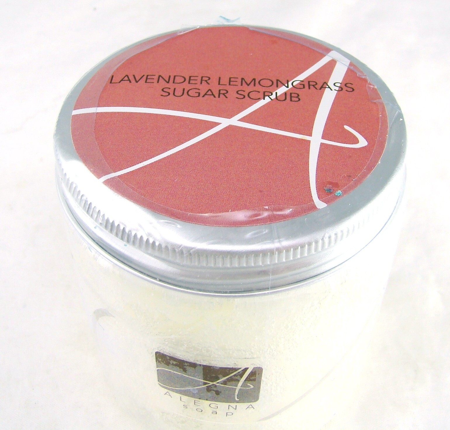 Alegna Soaps Lavender Lemongrass Sugar Scrub 8 oz NEW NWOB Sealed dented