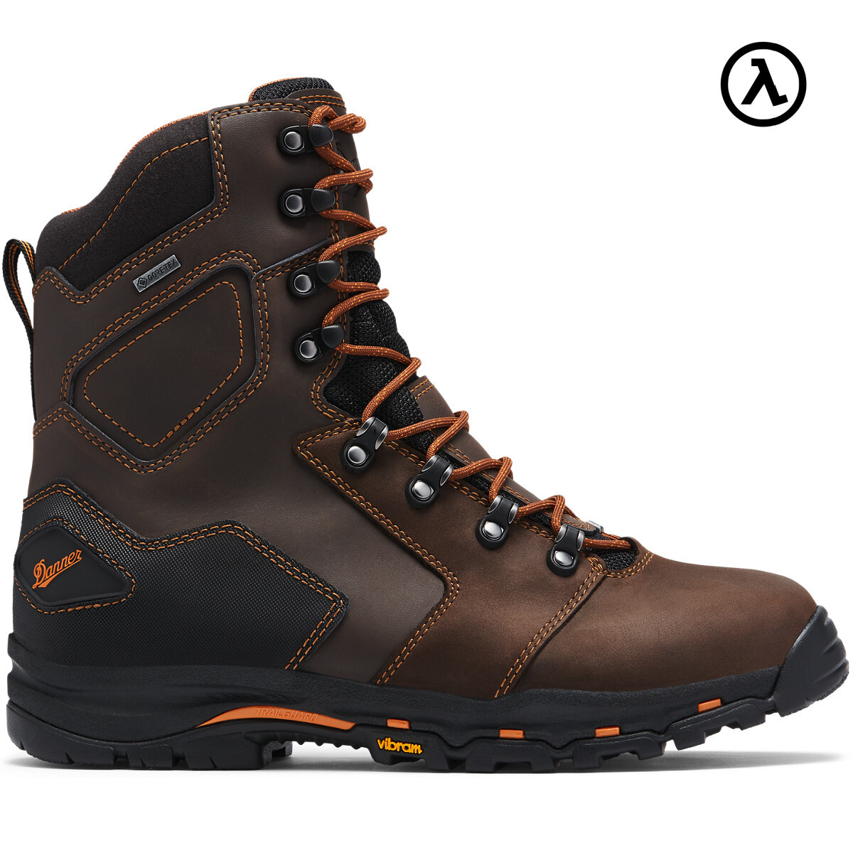 DANNER® VICIOUS 8" BROWN WATERPROOF WORK BOOTS 13866 - ALL SIZES - NEW