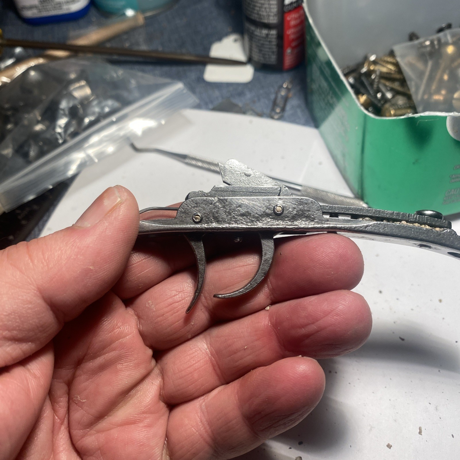 CVA Hawken Double Set Trigger Assembly and Screws.