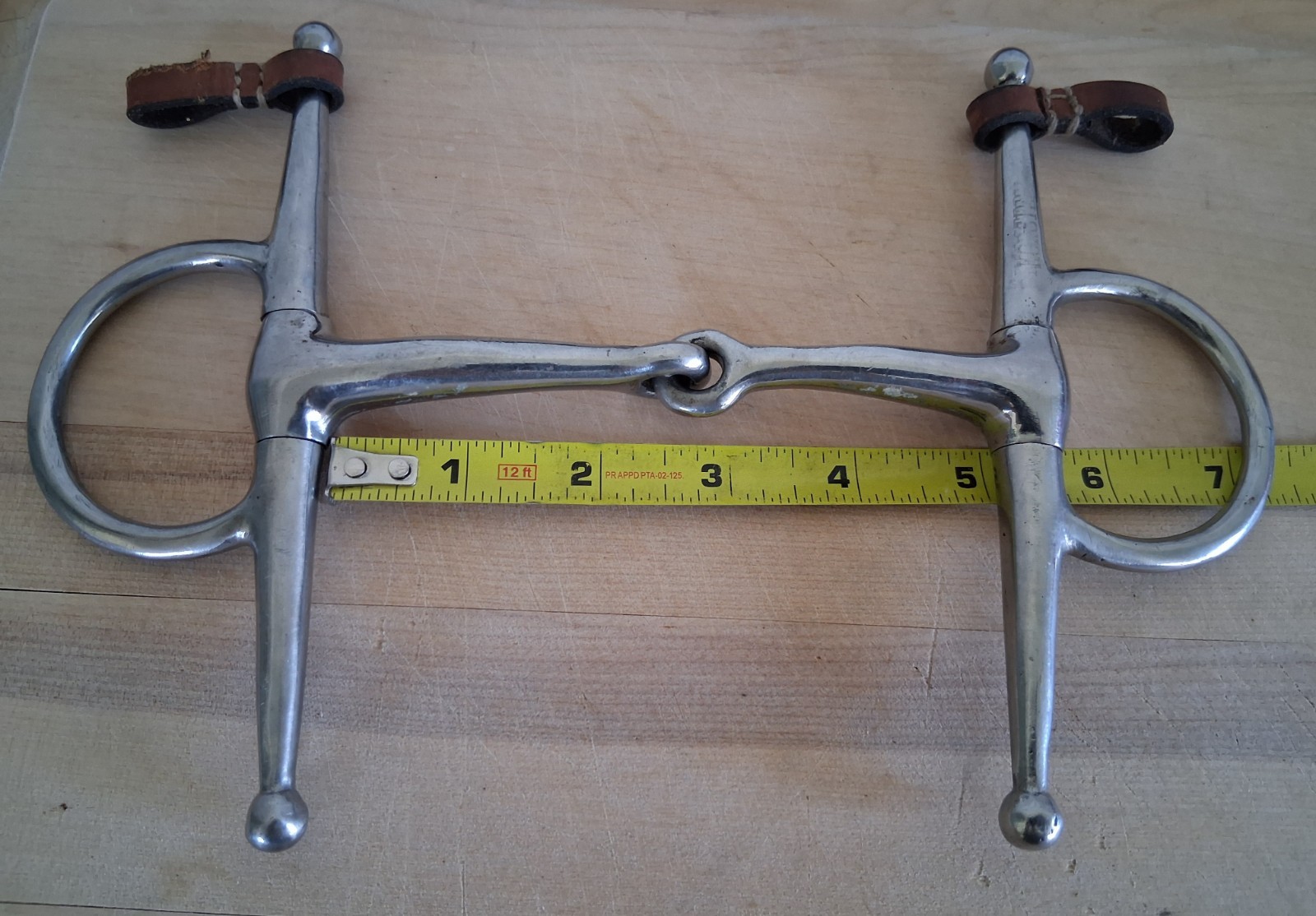 Full Cheek English Horse 5" Jointed Snaffle Bit Stainless Steel