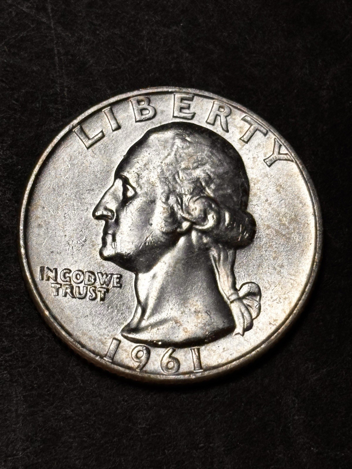 1961-D/D RPM-2 Washington Silver Quarter -BU Nice Variety D over D NORTH