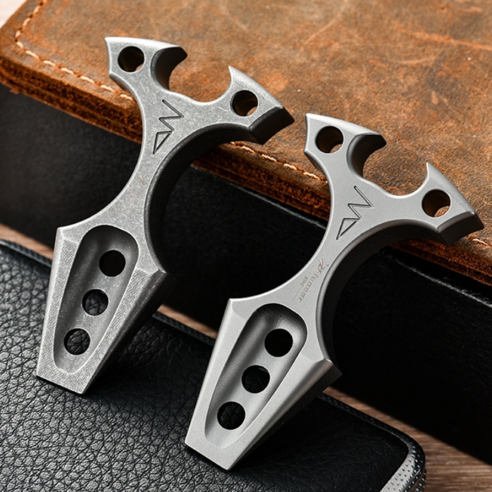 Titanium Alloy EDC Hand Grip Multi-Tool Bottle Opener Keychain Pendant Portable