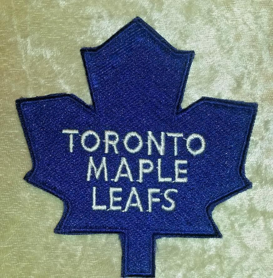 Toronto Maple Leafs 3.5" Iron On Embroidered Patch ~Free Tracking!