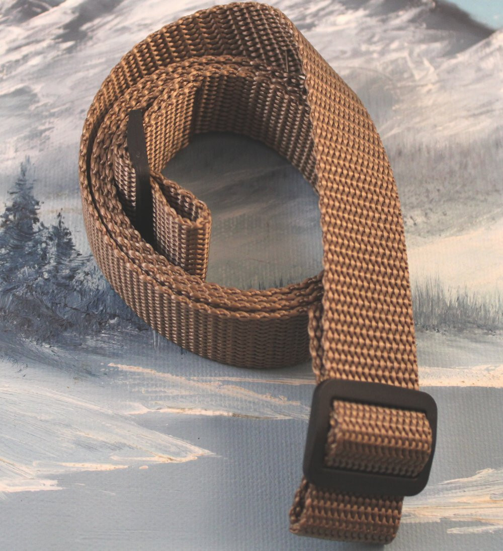 RIFLE SLING ~ DESERT SAND POLYPRO ~ 1 INCH  x 52" ~ LIGHT DUTY