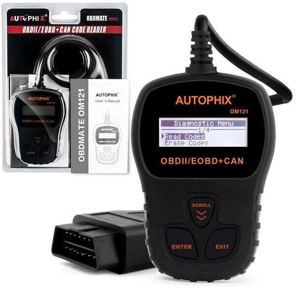 Automotive EOBD OBD2 Scanner Diagnostic Tool Car Check Engine Fault Code Reader