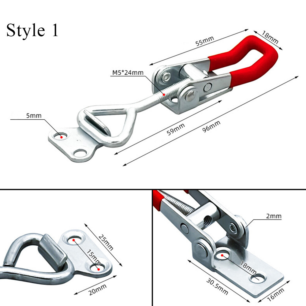 Heavy Duty Stainless Steel Toggle Latch Catches Adjustable Lock Clamp Box Case☾