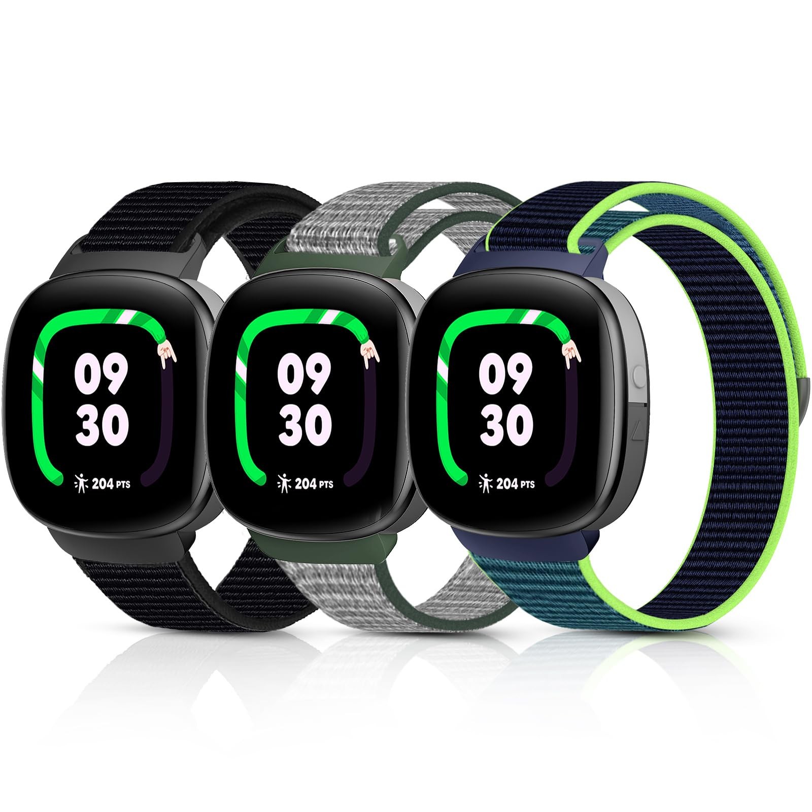 Kids Nylon Bands Compatible with Google Fitbit Ace LTE, Breathable Hook&Loop ...