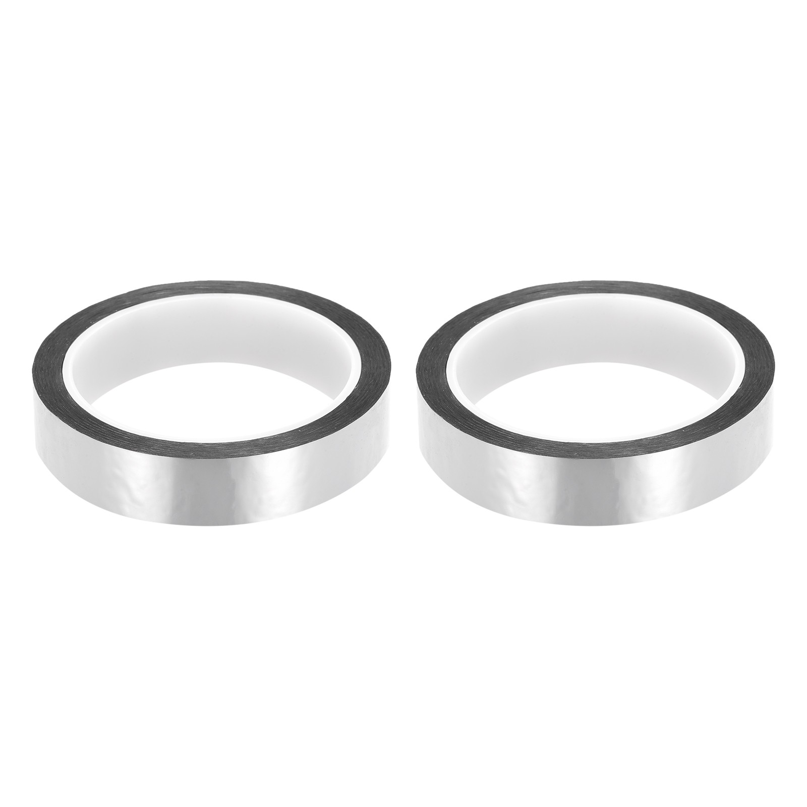 Silver Tone Metalized Polyester Film Tape 0.79 Inch x 55 Yards for DIY 2 Pcs