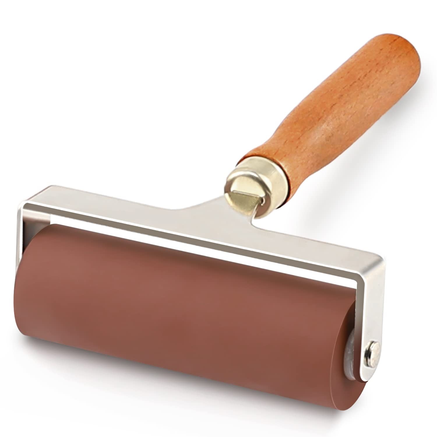 Soft Rubber Roller, Brayer Ideal for Anti Skid Tape Construction Tools, Print, I