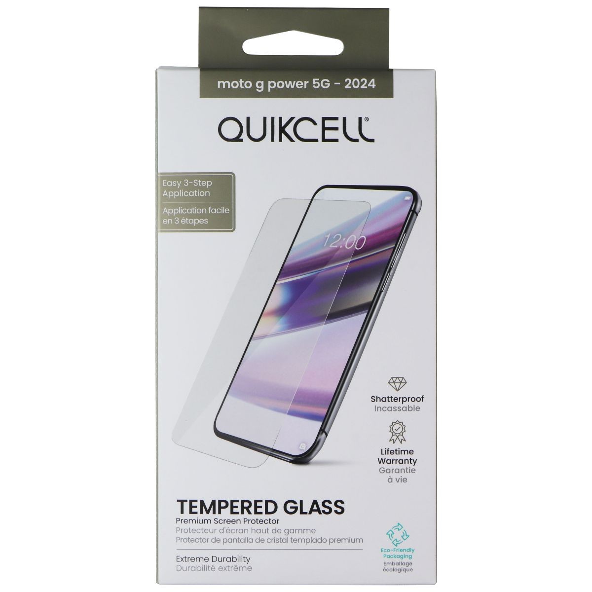 Quikcell Tempered Glass for Motorola Moto G Power 5G (2024) - Clear