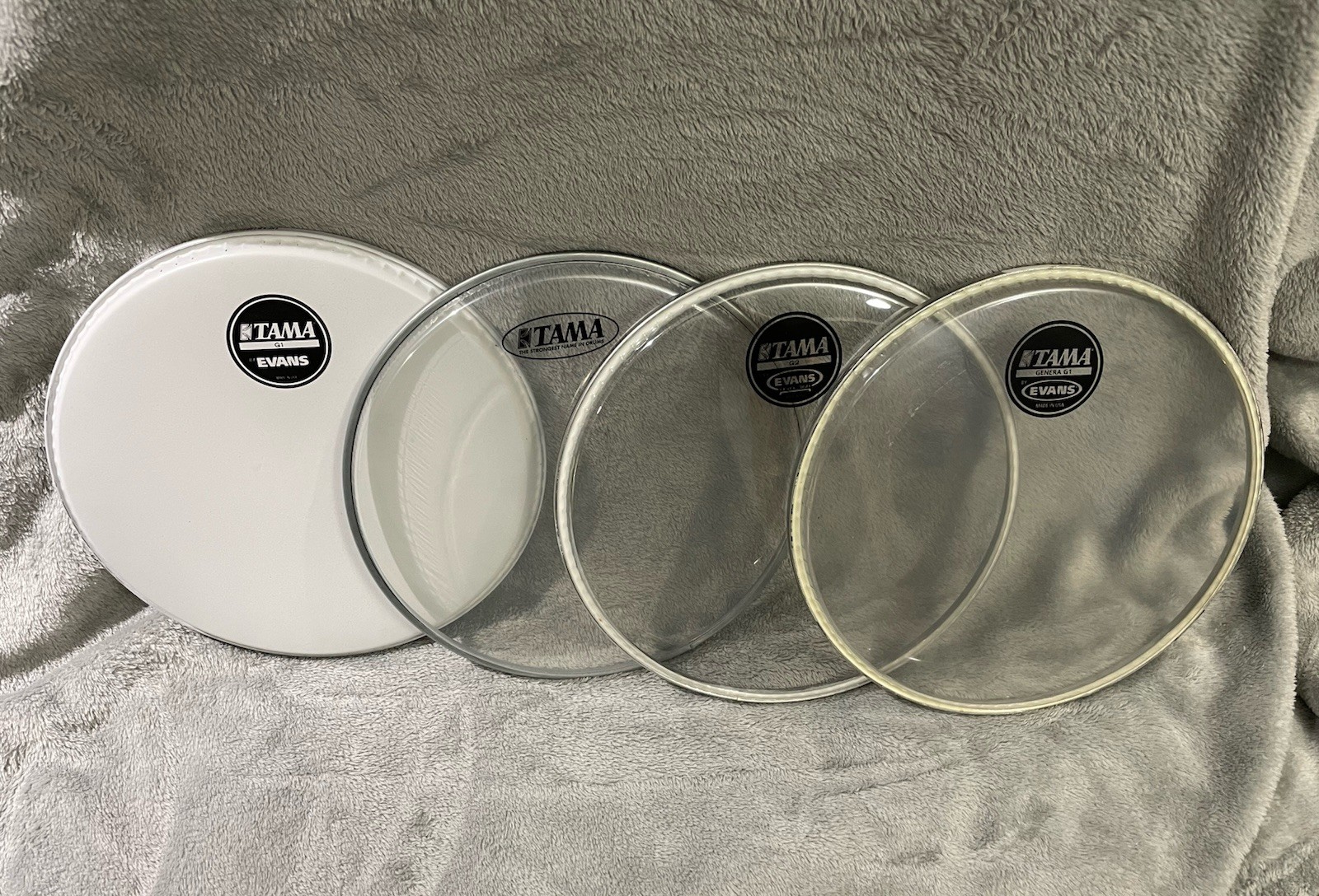 Evans Tama 10” Tom Drum Heads Drumheads G1 Coated G1 Clear G2 Clear New
