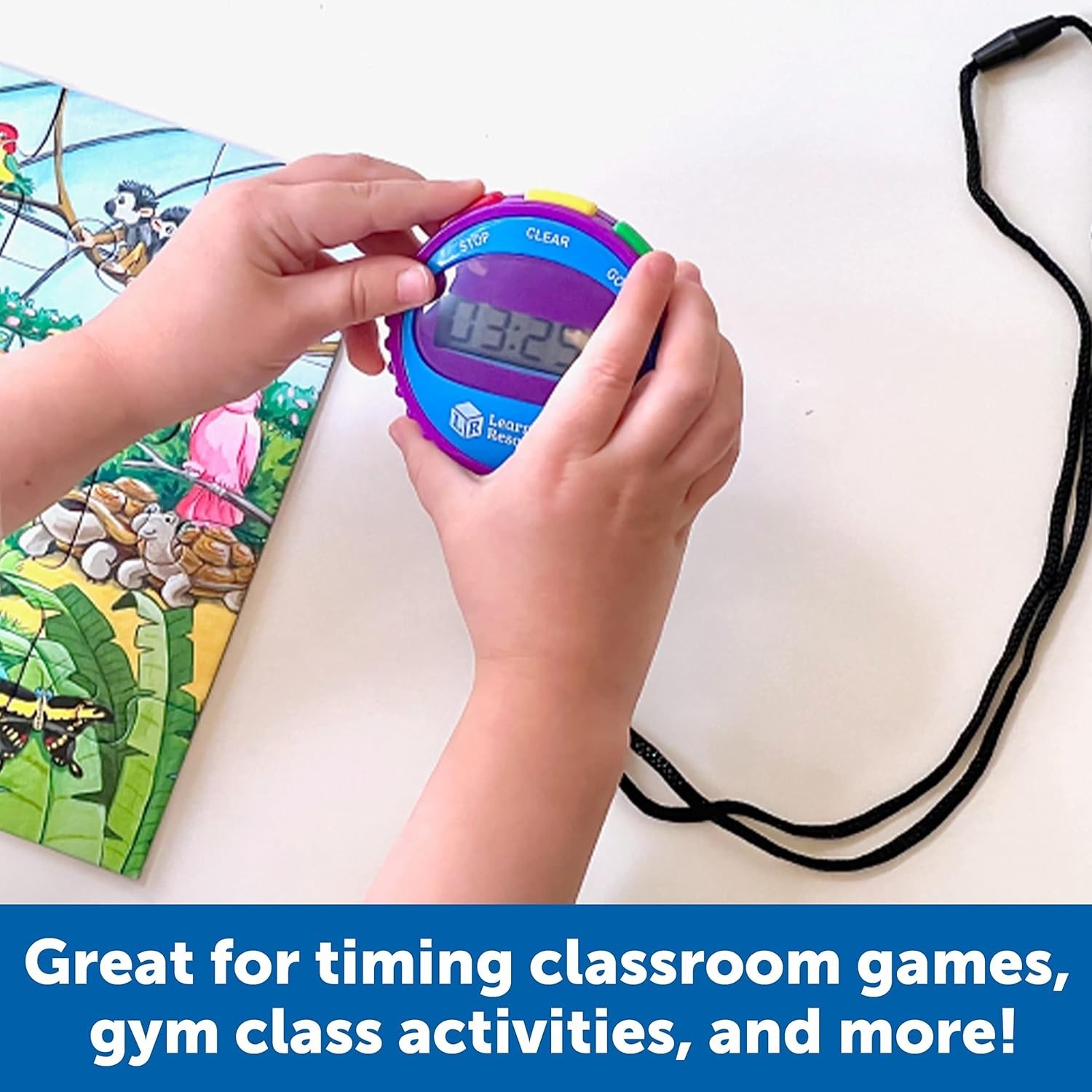 Educational Stopwatch with 3 Simple Buttons - Supports Math and Science Learning