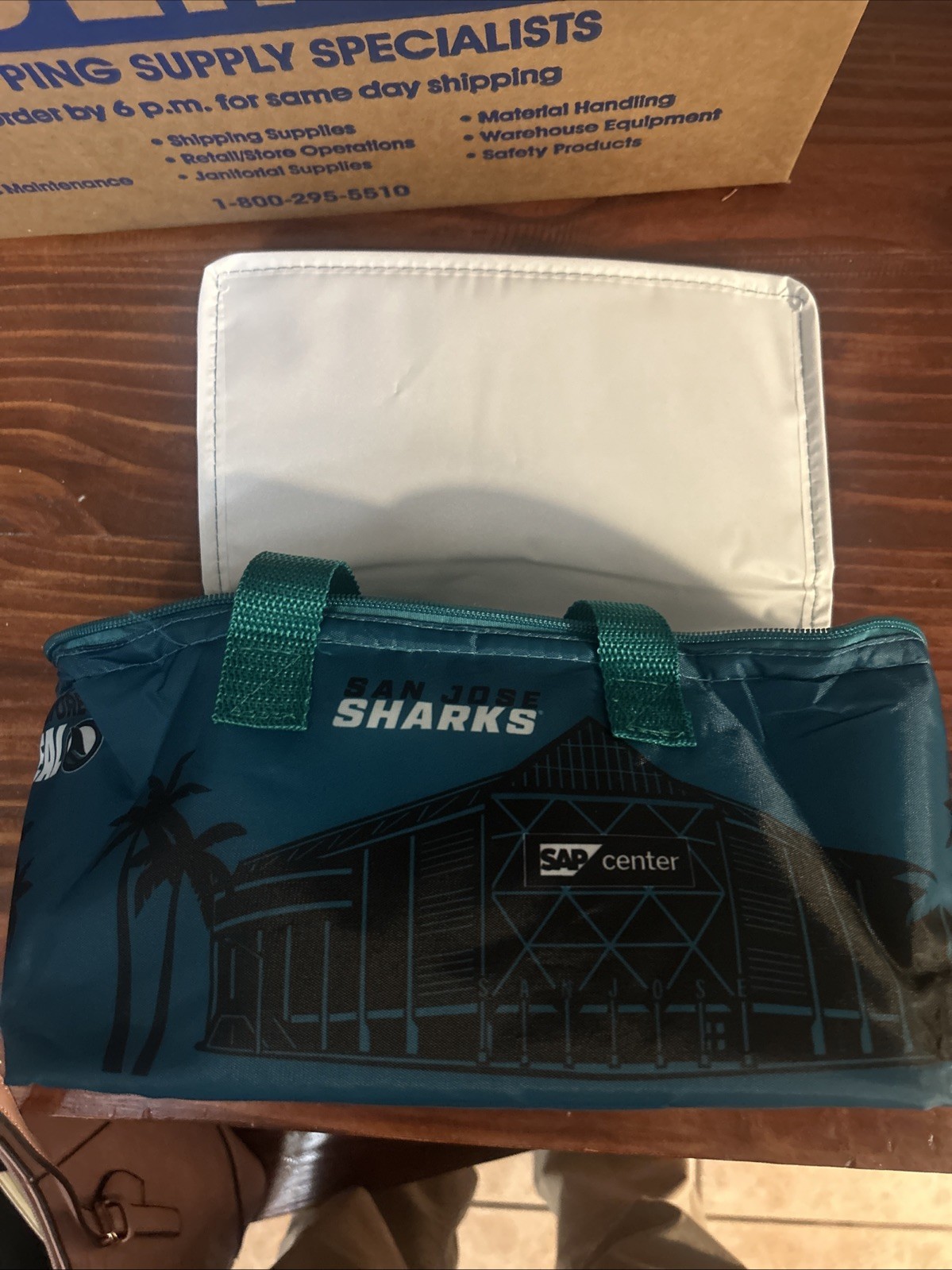 San Jose Sharks 2026 Cooler Insulated Lunch Bag 4/11/26 SGA 🦈 Teal