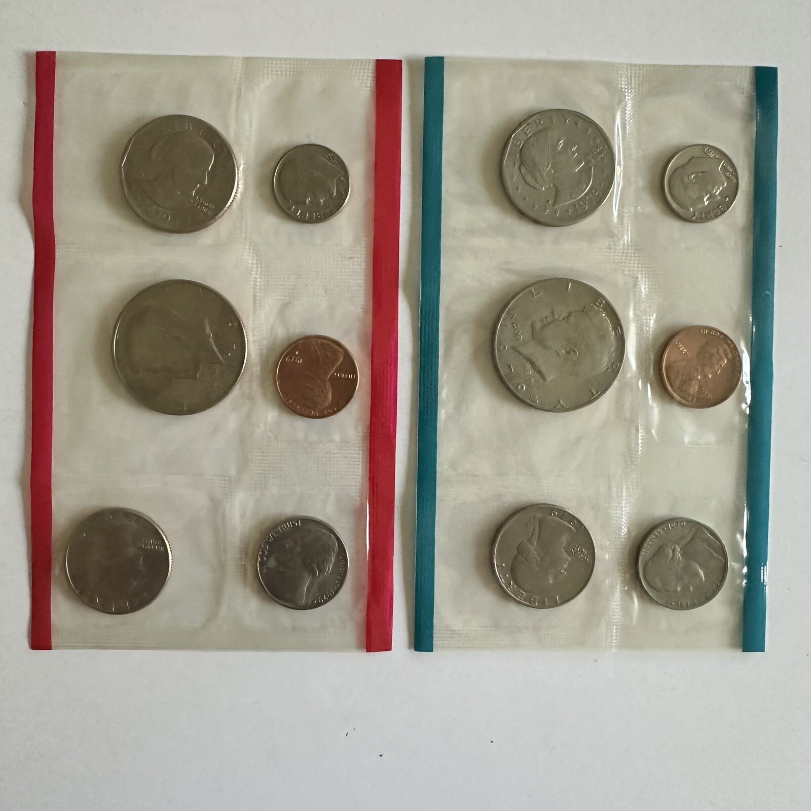 1979 United States Uncirculated Sets/Two 6-Coin Sets/Philadelphia/Denver/OGP🪙