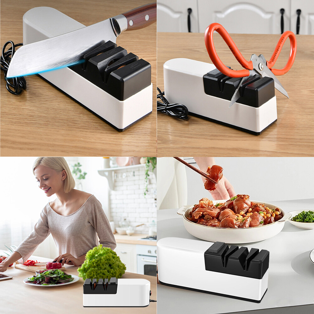 Afilador De Cuchillos Electrico Profesional De 3 Etapas Para Cuchillos De Cocina