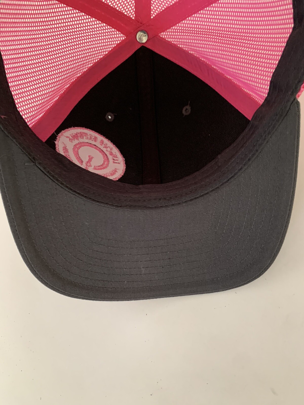 Log Off Brewing Snapback Hat Cap Mesh Trucker Pink Grey Richardson Craft Beer