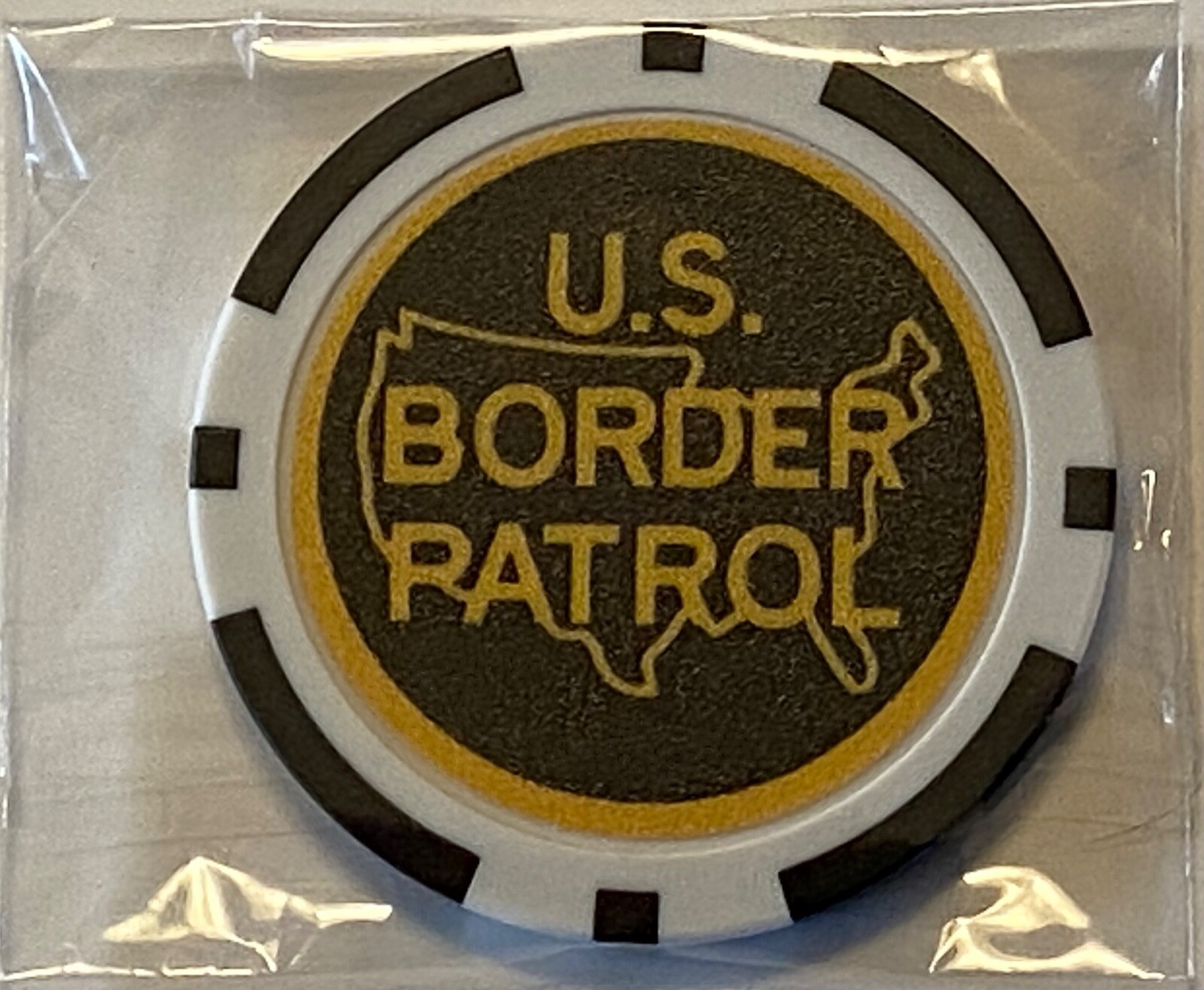 U.S. Border Patrol - Magnetic Clay Poker Chip - Golf Ball Marker