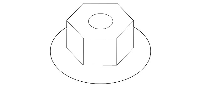 Genuine Kia Trans Mount Bracket Nut 13387-12007K
