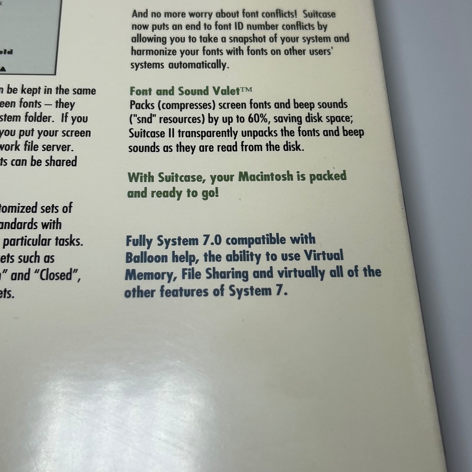 Vintage Suitcase Complete Font And Desk Accessory Management Software Macintosh