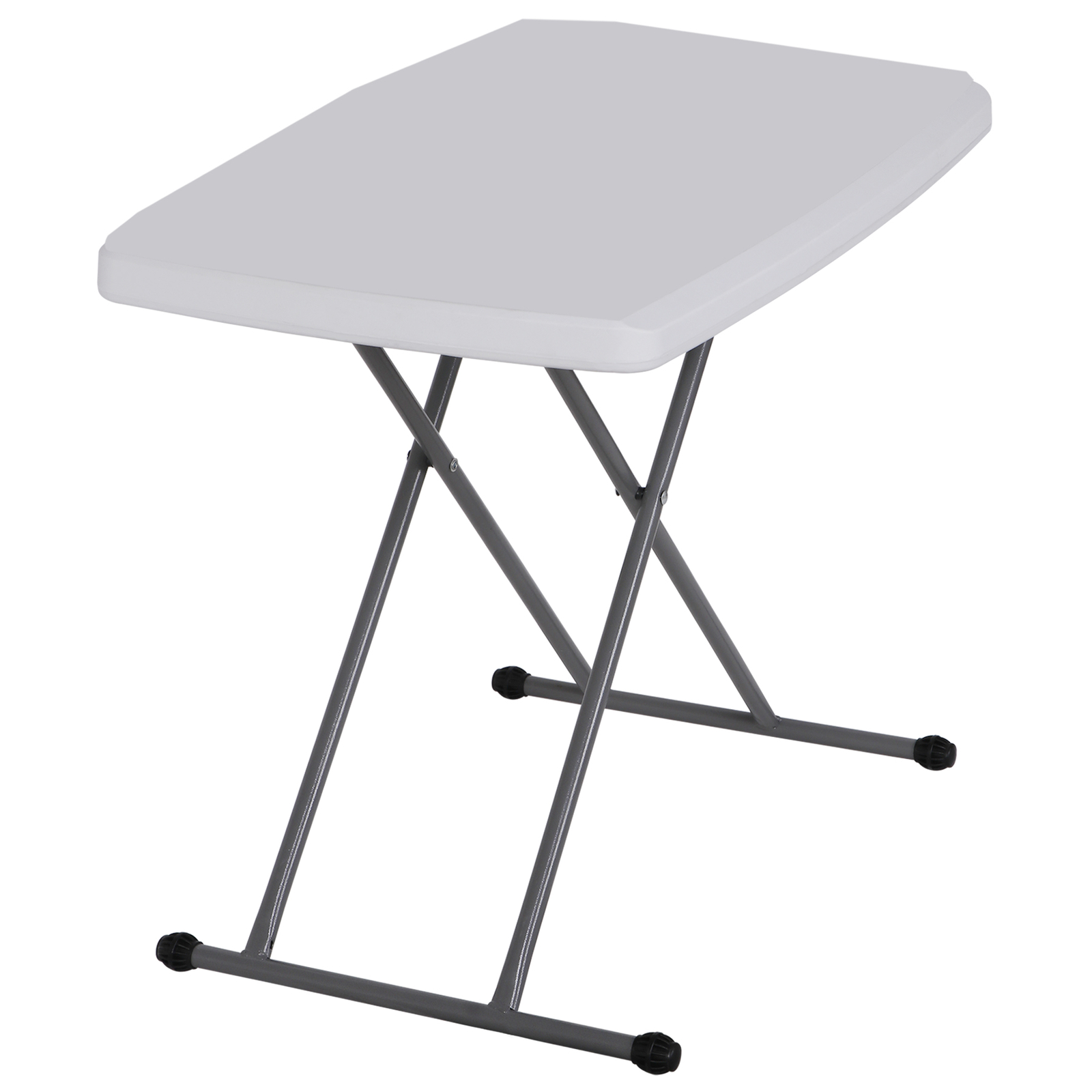 30 Inch Heavy Duty Rectangular Folding Table Dining Utility Table TV Tray White