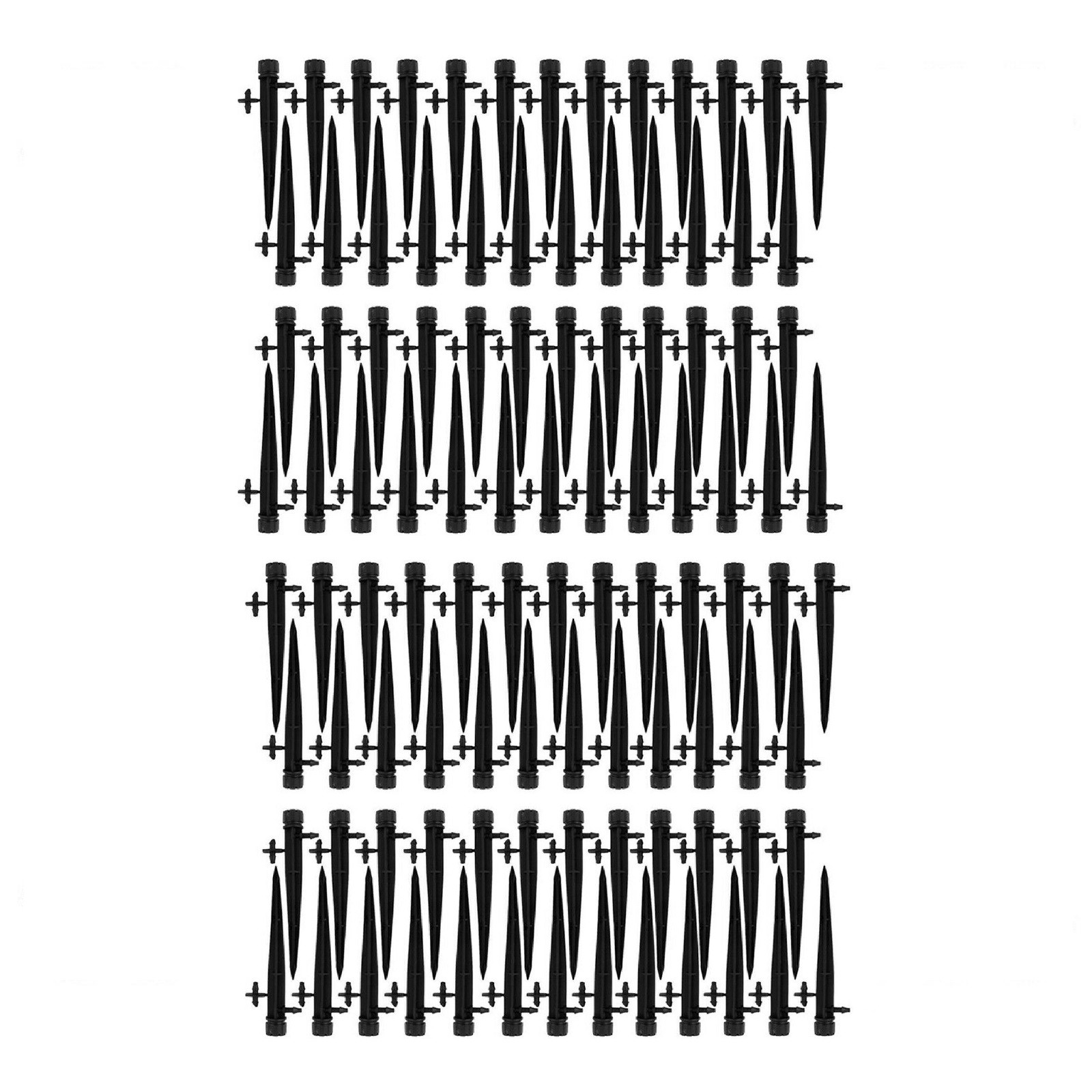 100Pcs Adjustable Water Flow Polypropylene Nozzle Stake Drip Sprinklers Garden