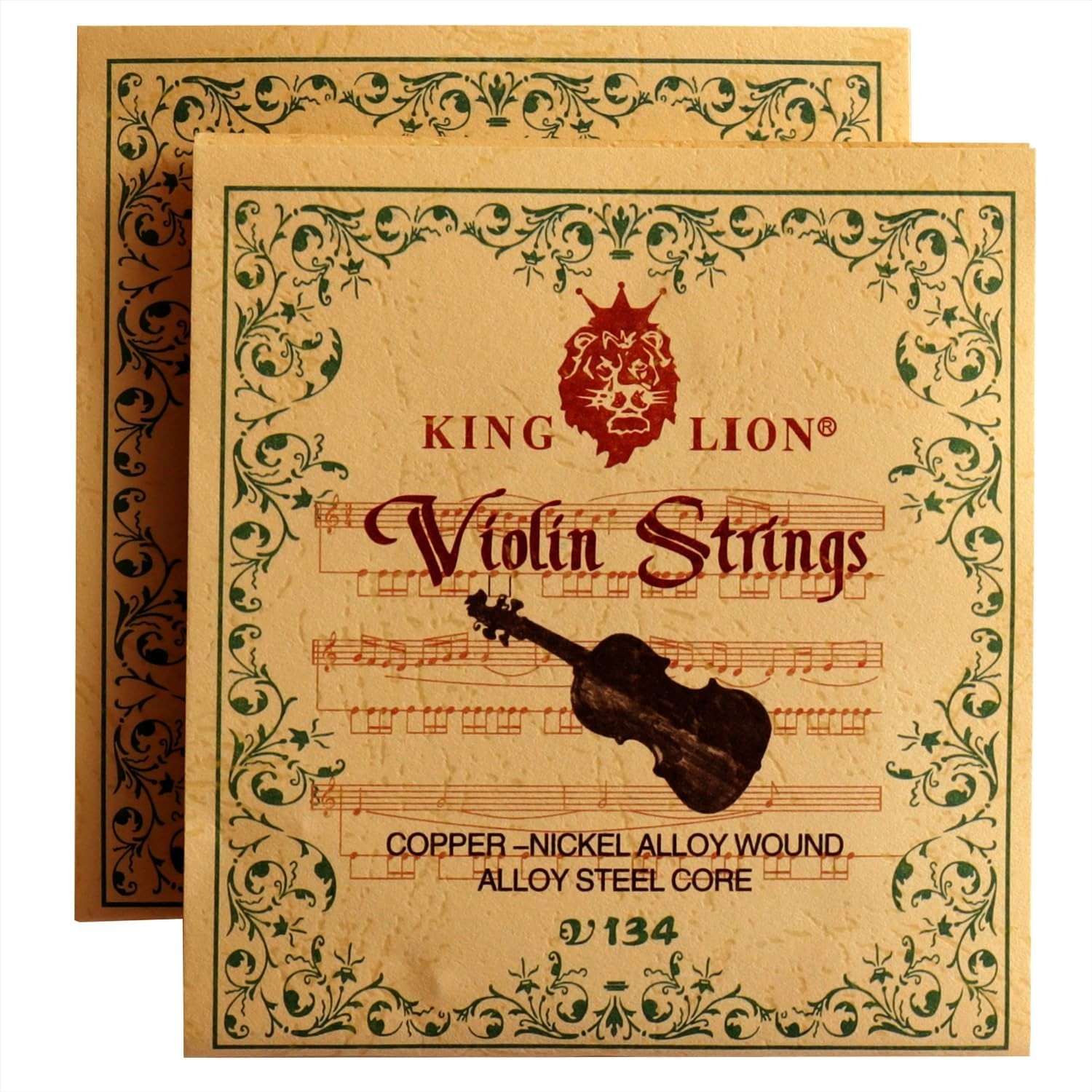 Fansjoy 2 Sets Violin Strings Full Set (G-D-A-E), Universal Violin Strings with