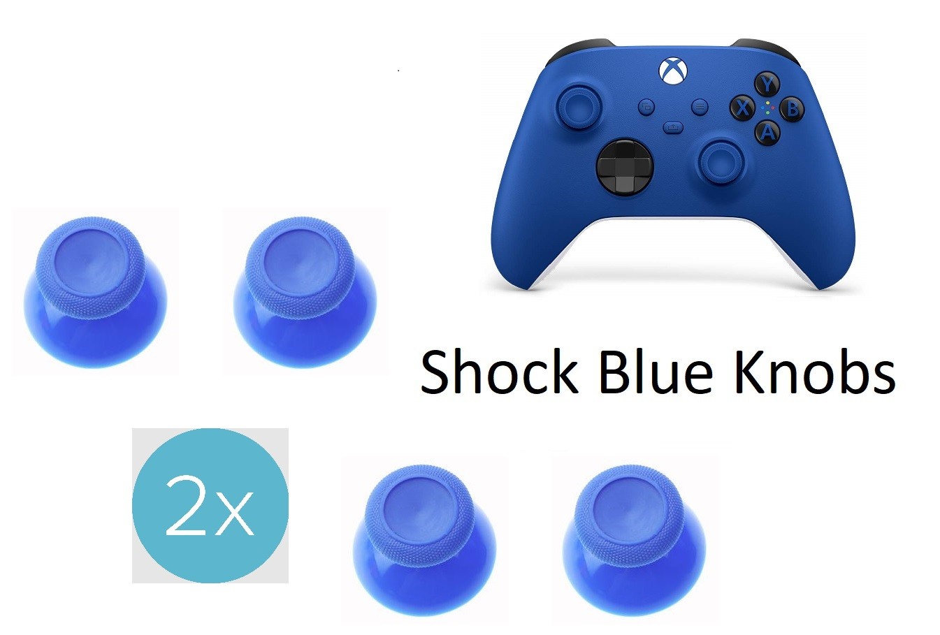 Microsoft Xbox One Series S X 8pc Analog Thumbstick Joystick  Shock Blue 1914