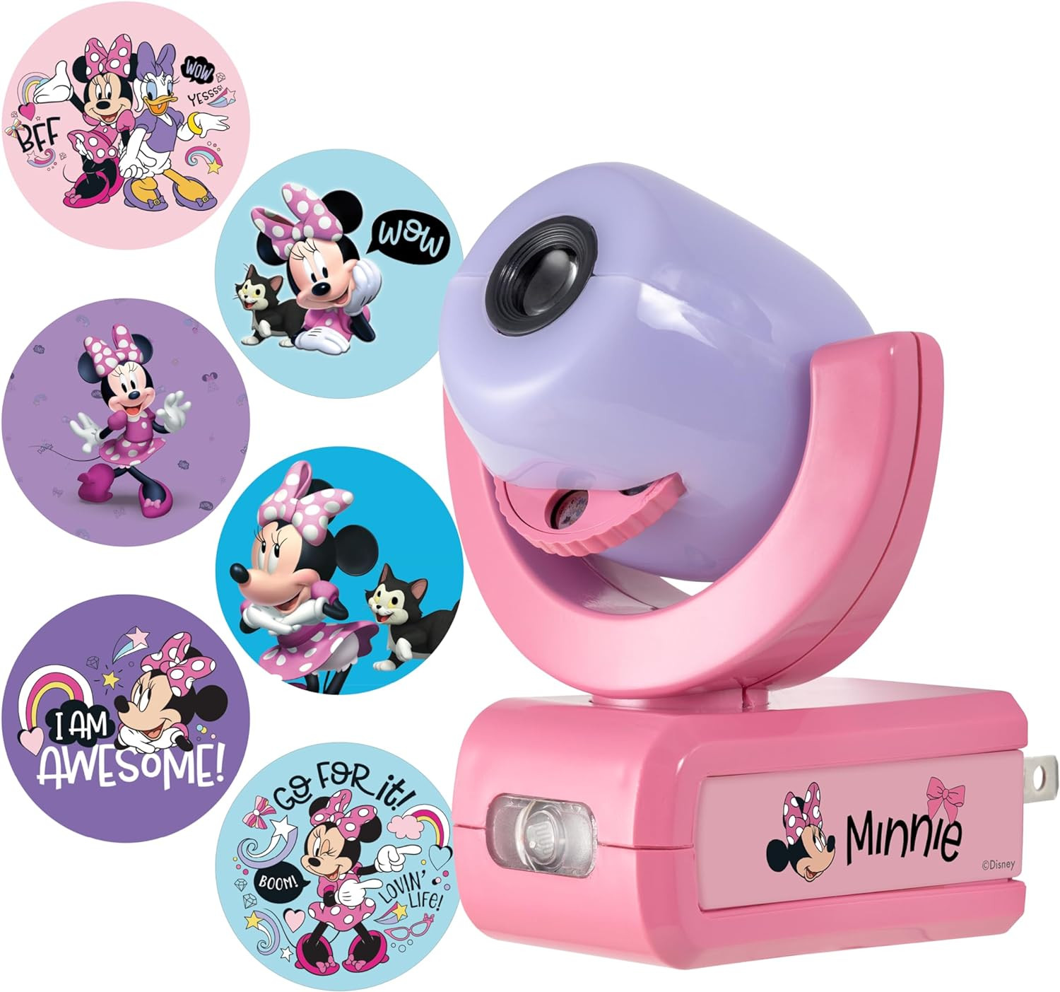 Disney Projectables Minnie 1 Pack, Purple/Pink Projectable