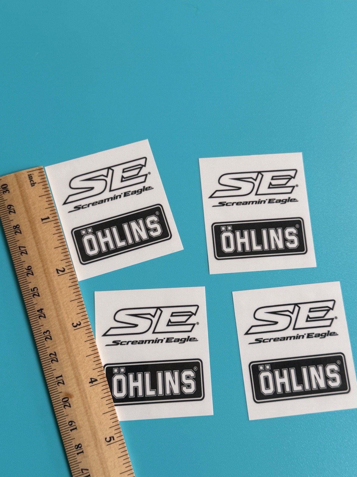 x4 Ohlins Stickers Decal Motorcycle Screaming Eagle 2 x 2.25 Harley Davidson