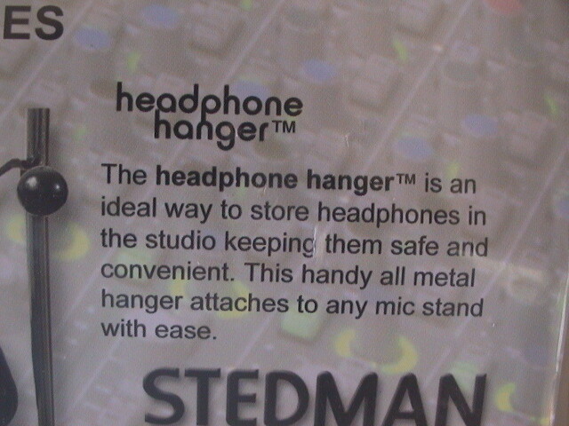 STEDMAN SHH PRO STUDIO HEADPHONE HANGER - NEW!!