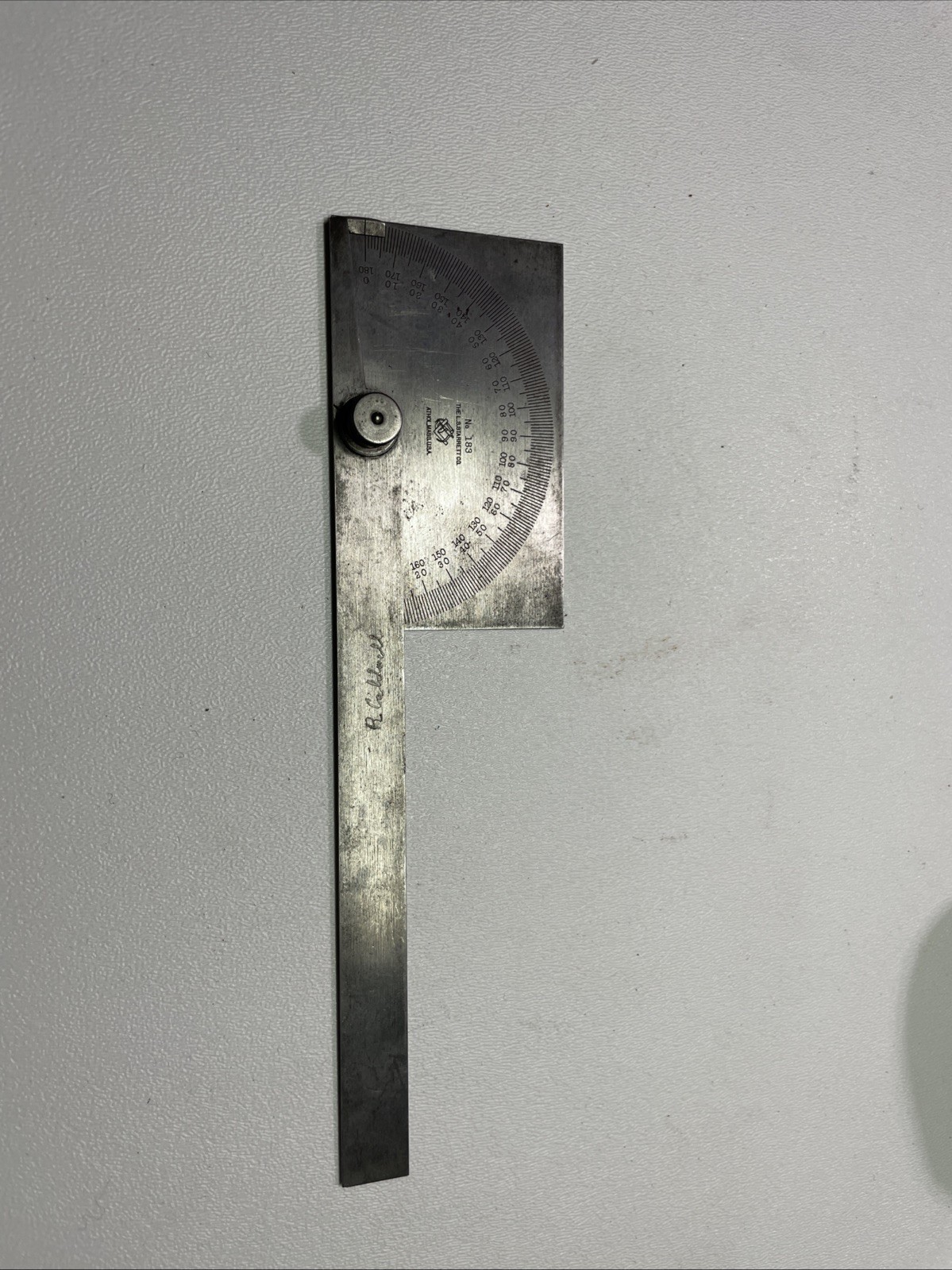 Starrett No. 183 Protractor Machinist USA