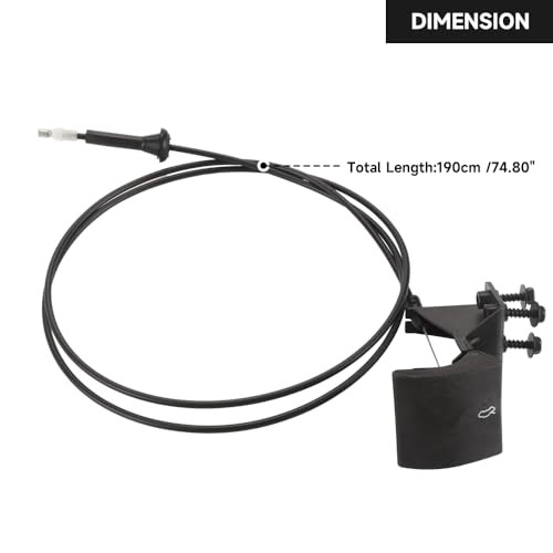 Front Hood Latch Cable Hood Release Cable Hood Control Cable - 55135532AB