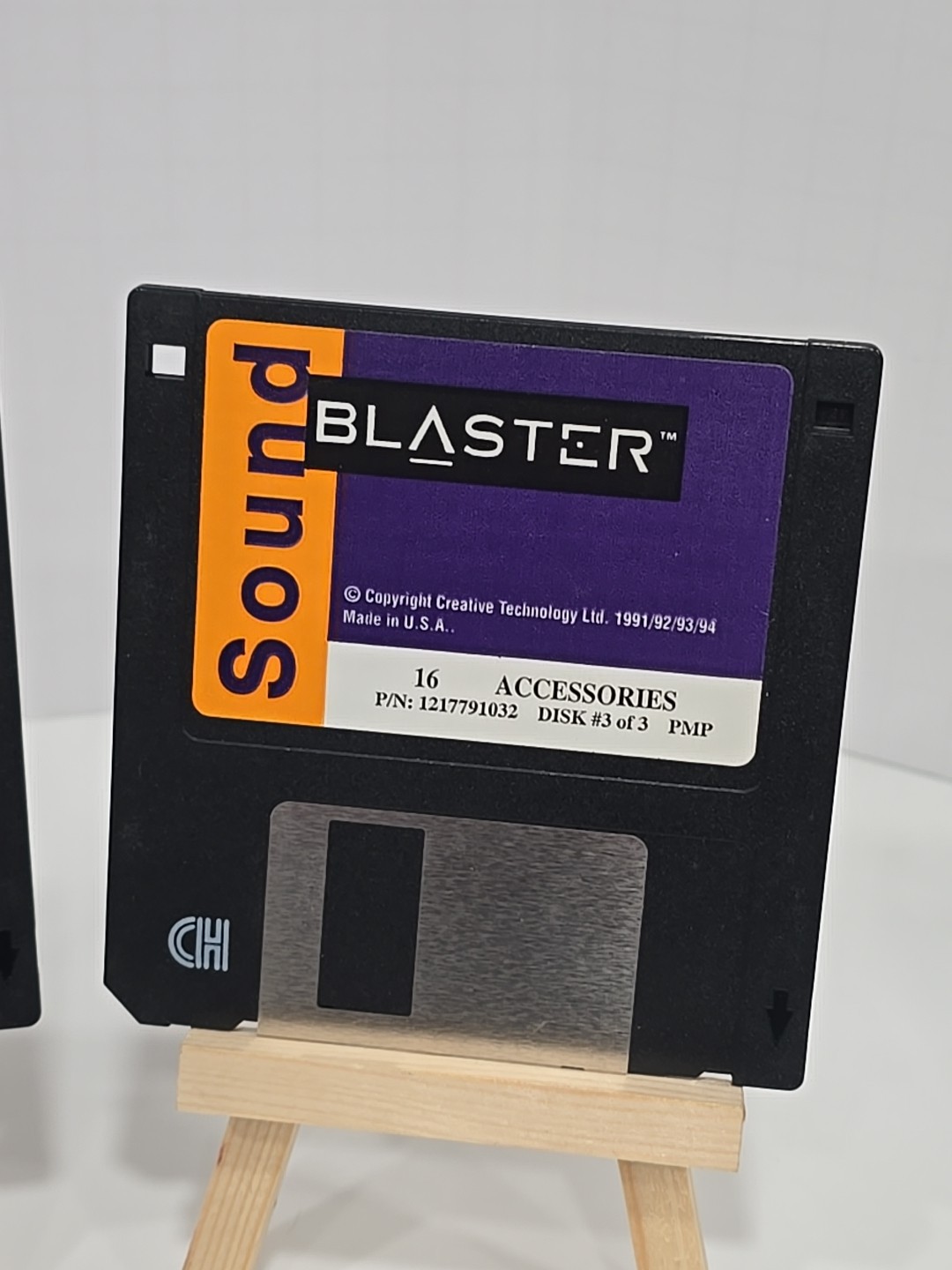 🕹 Vintage Creative Technology Sound Blaster 1994 Install Apps 3.5" Floppy Disks