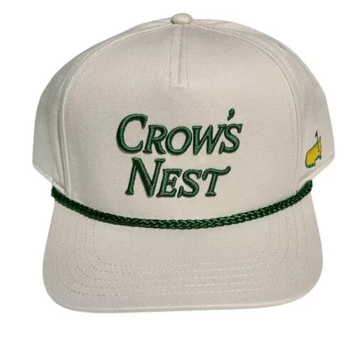 2025 Masters Augusta National Cream Crow's Nest Rope Hat Adjustable