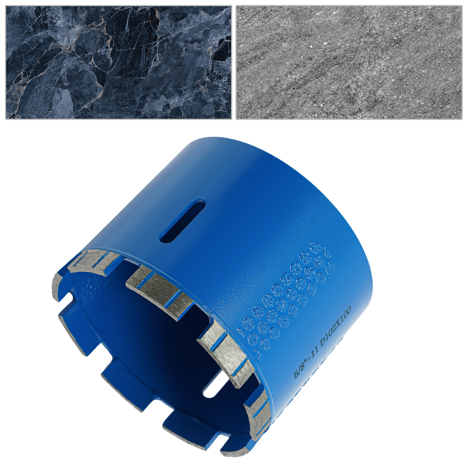 102mm/4.02in Diamond Core Drill Drilling Bit 5/8-11 Thread Diamond Drilling Bit