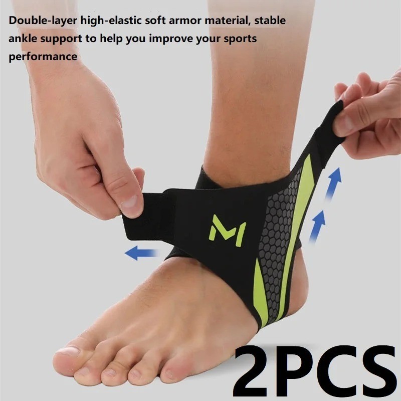 1-2PCS Ankle Compression Support Brace Sleeve for Running Sports Men Women