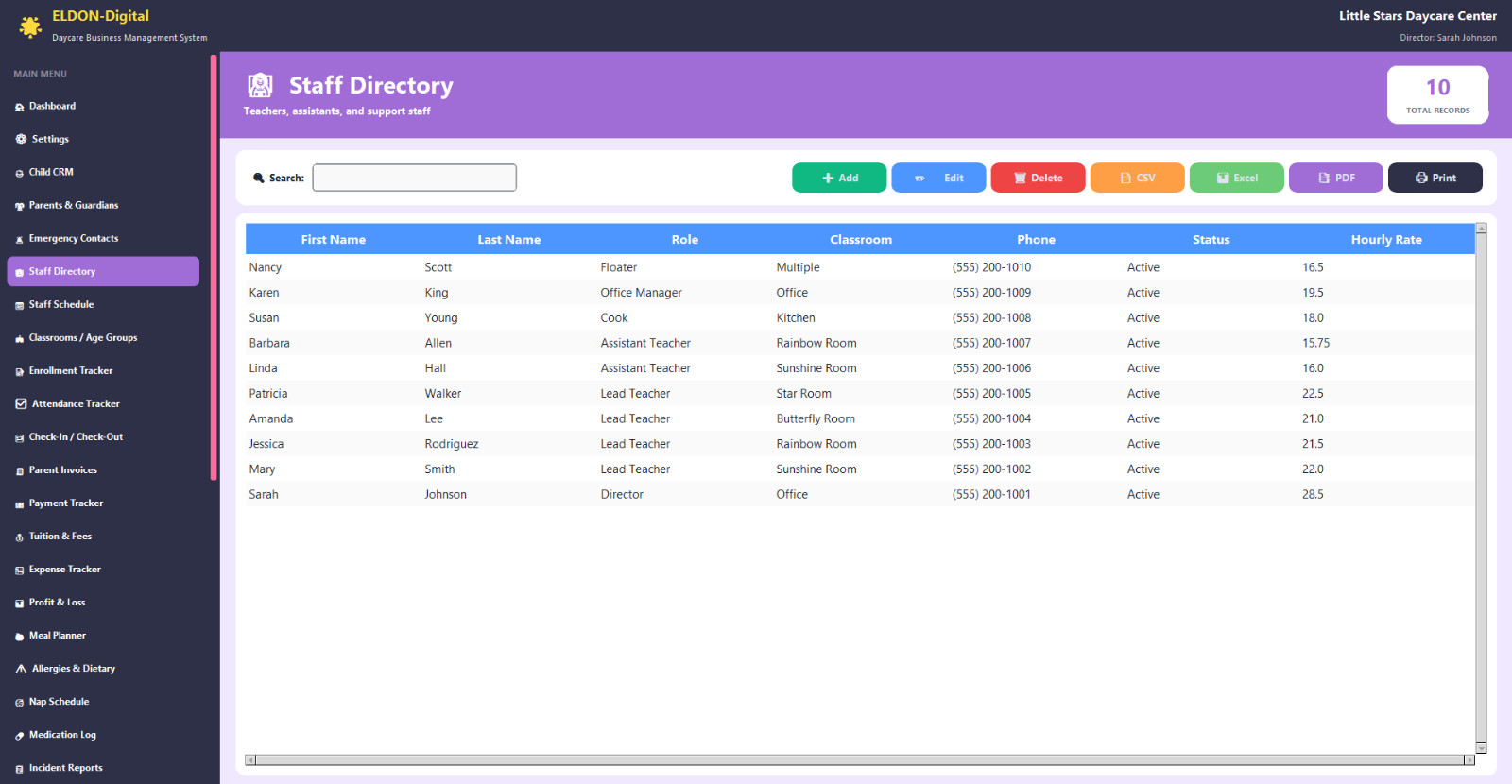 Daycare Management Software USB 💻 36 Modules Childcare Preschool Windows Mac