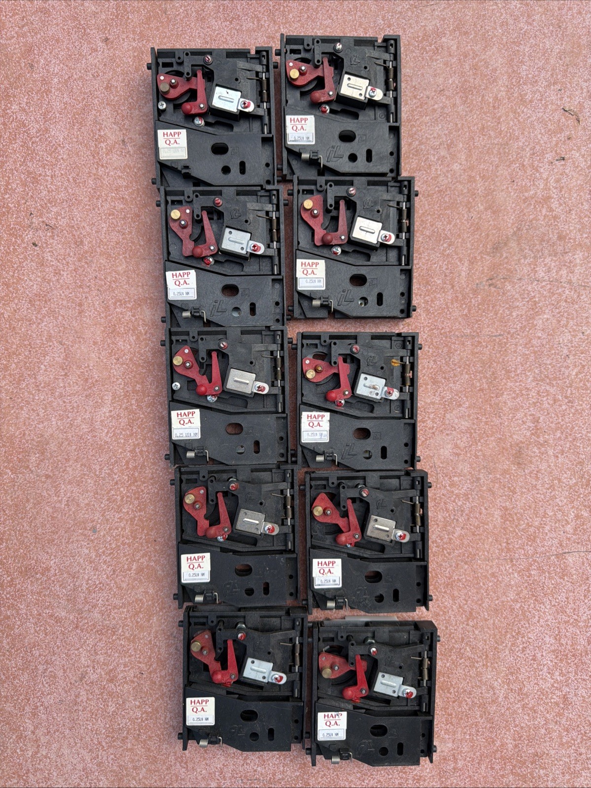 Lot 10 suzo happ ARCADE COIN mechanism COIN MECH 25 cent 4 pin