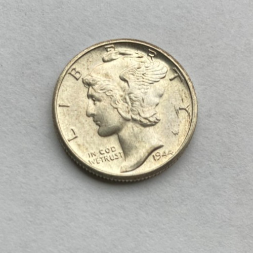 1944-d . Mercury Dime BU/ MS