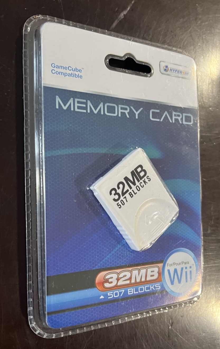 New 2012 Hyperkin 16MB (251 Blocks) White Memory Card For Nintendo Wii GameCube