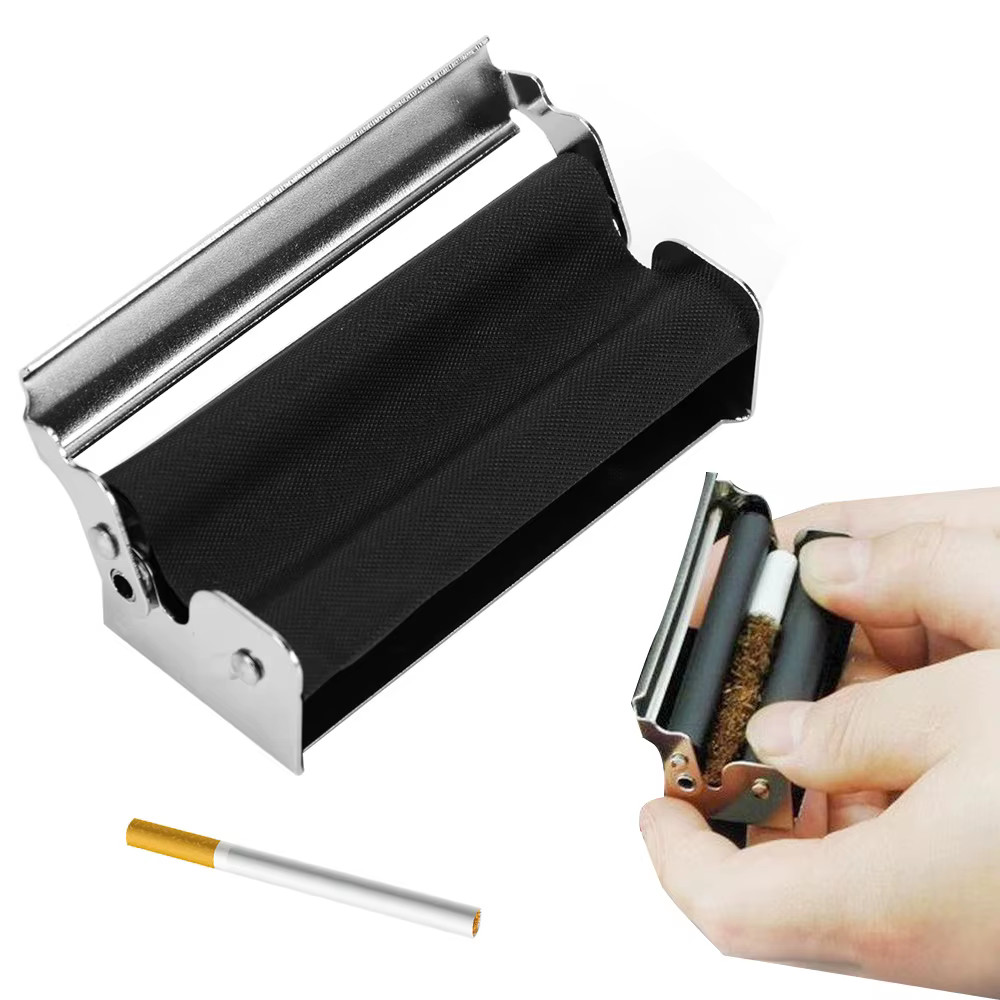 Simple Metal Cigarette Rolling Machine Tobacco Roller 70mm