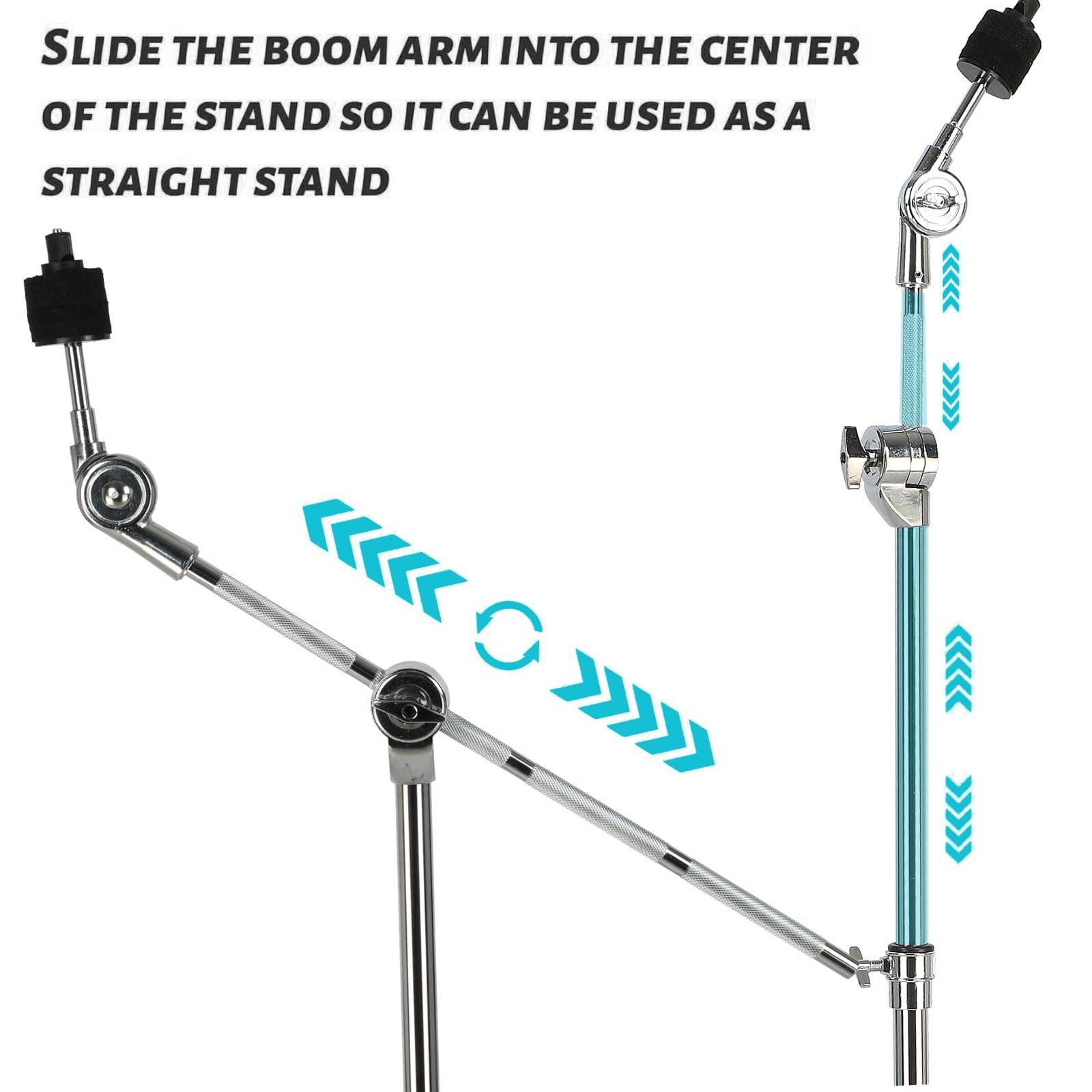 Cymbal Stand Single-braced Boom Adjustable for Drum Hardware - Stable Portable