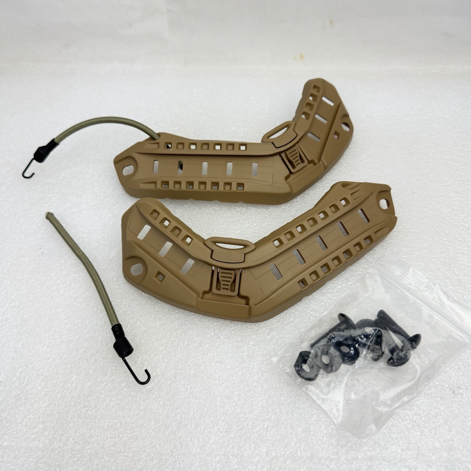 Used Coyote Skeleton Legacy FAST High-Cut Rails For Ballistic Combat Helmet ARC