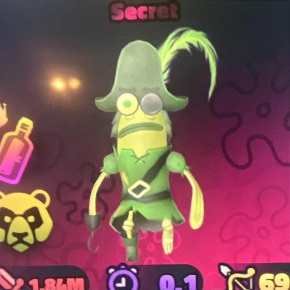 Roblox SpongeBob Tower of defense “Barb”Secret LVL 50 Game Item - 1.84M DM