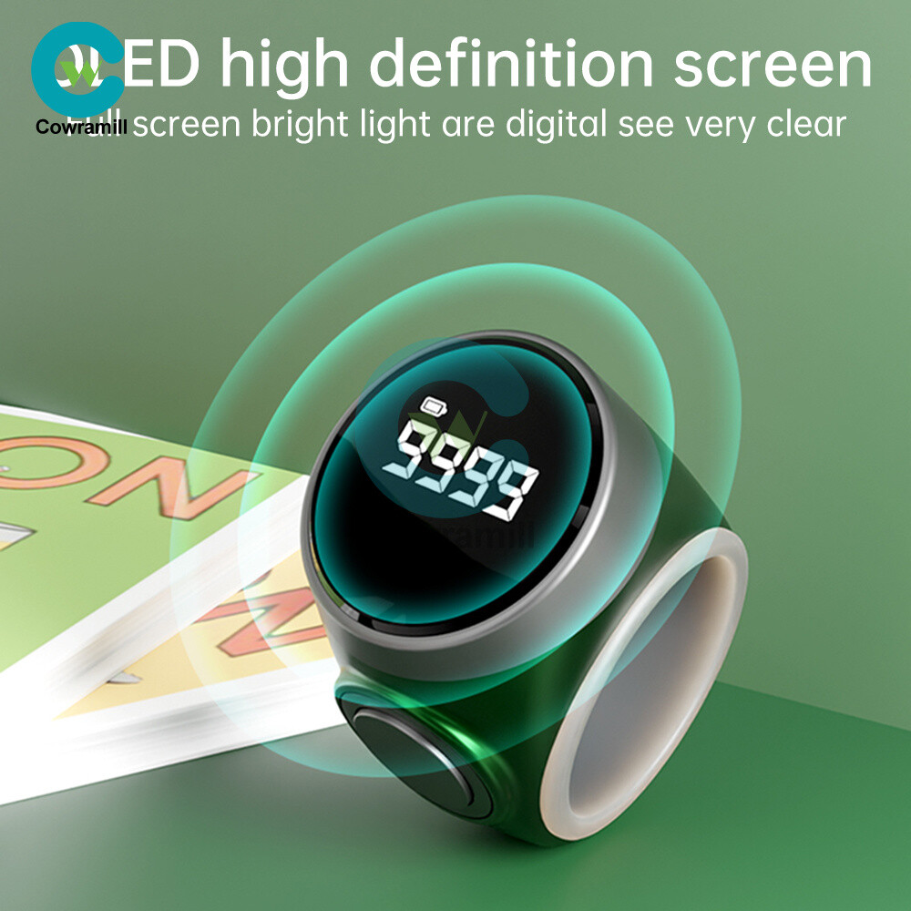 Digital Tally Counter Dhikr / Tasbih / Tasbi / Tasbee Finger Ring Power Display
