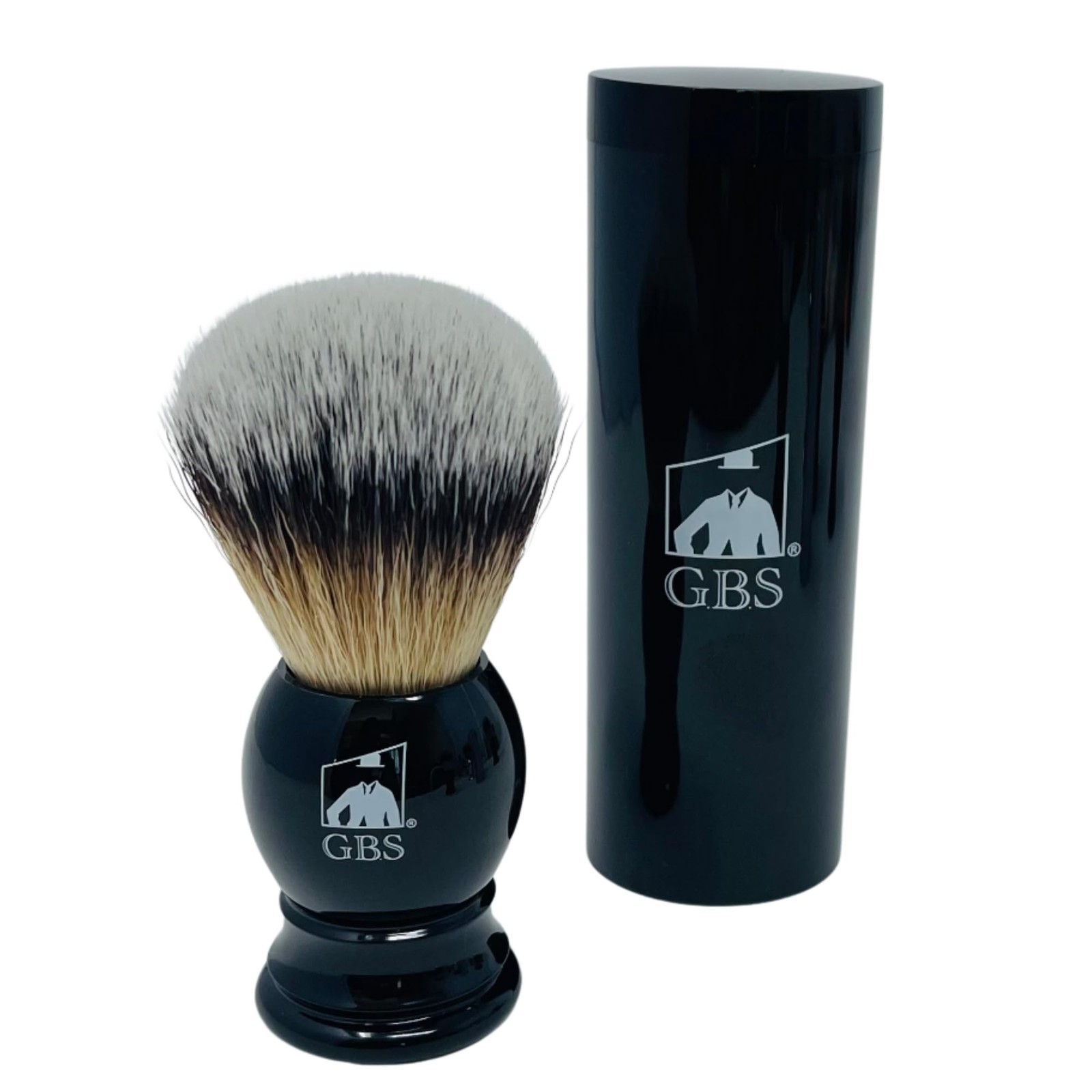 G.B.S Synthetic Shaving Brush with Travel Tube - Professional Wet Shaving...