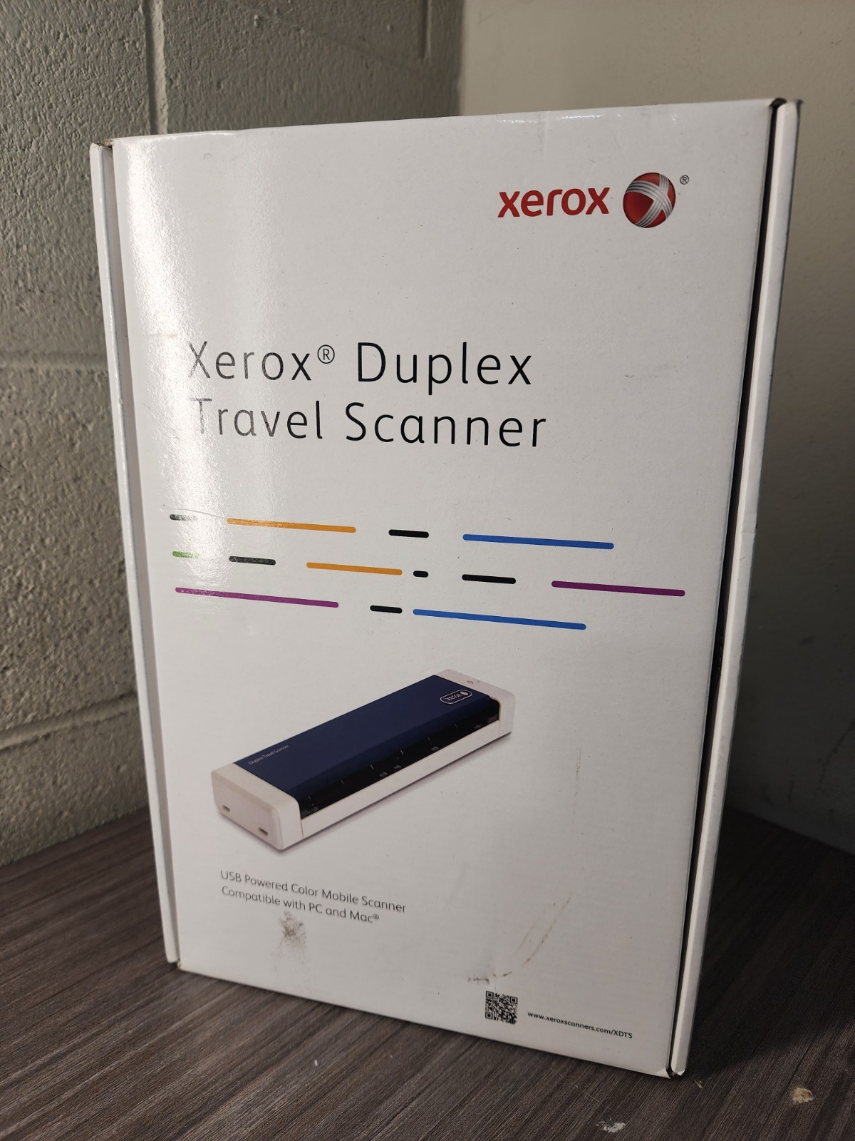 Xerox Duplex Travel Scanner USB Portable Double-Sided
