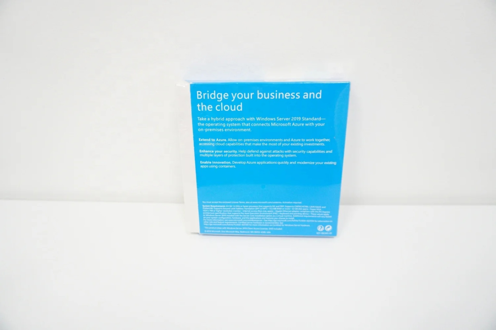 Windows Server 2019 Standard Box Pack - 1 Server License (5 CAL)
